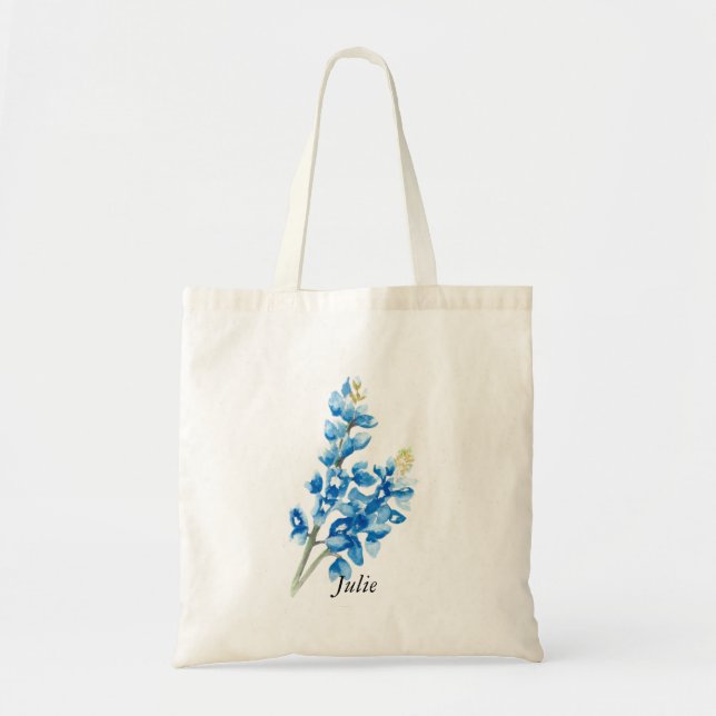 Bluebonnet 4 Personalised Tote Bag (Front)
