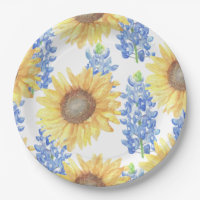 Bluebonnet and Sunflower