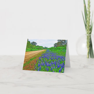 Bluebonnet Back Road Card