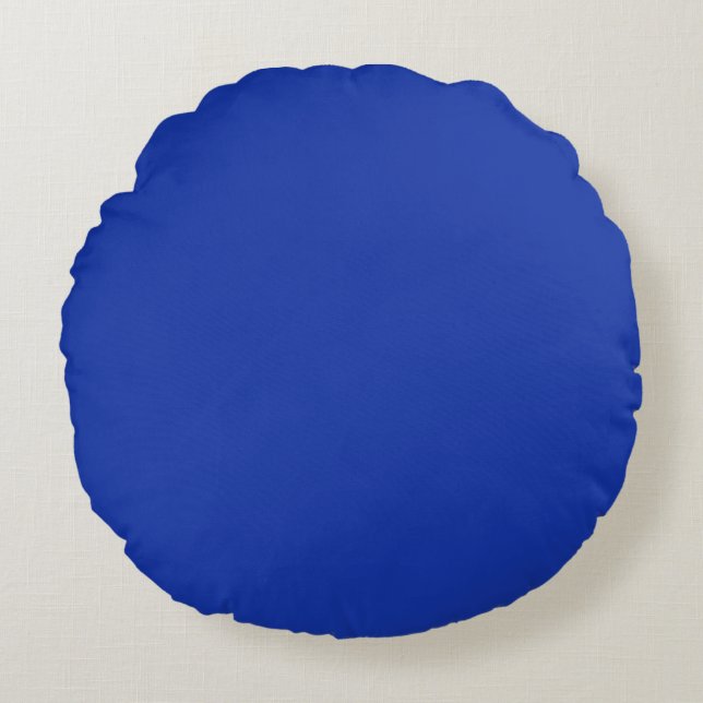 Bluebonnet Blue Round Cushion (Front)