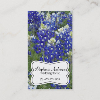 Bluebonnet Field Flowers Florist Business Card