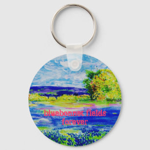 bluebonnet fields forever key ring