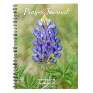 Bluebonnet Flower Blue Flower Art Prayer Journal