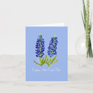 Bluebonnet Flowers Texas Elegant Art  Note Card