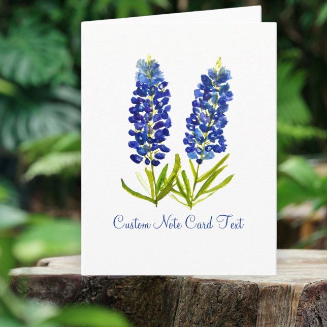 Bluebonnet Flowers Texas Elegant Art  Note Card (Creator Uploaded)