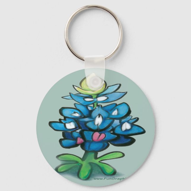 Bluebonnet Key Ring (Front)