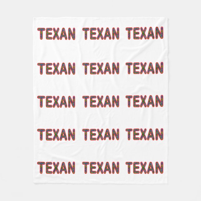 Bluebonnet Texan Fleece Blanket (Front)