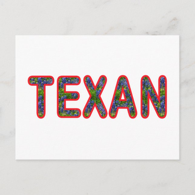 Bluebonnet Texan Postcard (Front)