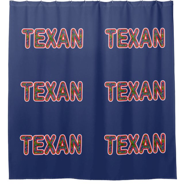 Bluebonnet Texan Shower Curtain (Front)