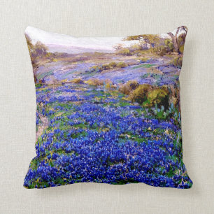 Bluebonnets at Twilight, North of San Antonio, Cushion