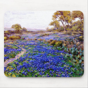Bluebonnets at Twilight North of San Antonio, Mouse Pad