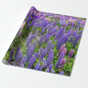 Bluebonnets Blue Floral Texas Texan Elegant Wrapping Paper
