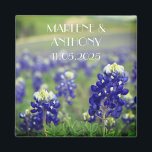 Bluebonnets Blue Flowers Texas Floral Wedding Magnet<br><div class="desc">Bluebonnets,  blue flowers,  Texas,  lone star state Wedding magnet. Perfect for birthday gift,  for them.</div>