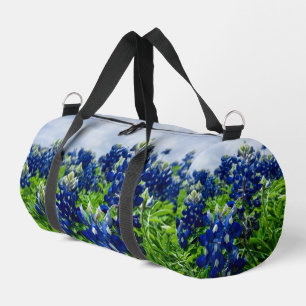 Bluebonnets Blue Flowers Texas texan Floral Duffle Bag