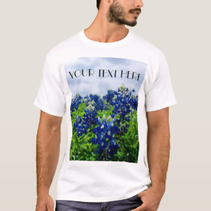 Bluebonnets Blue Flowers Texas texan Floral T-Shirt