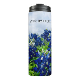 Bluebonnets Blue Flowers Texas texan Floral Thermal Tumbler