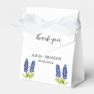 Bluebonnets Floral Elegant Modern Wedding Favour Box