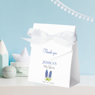 Bluebonnets Flowers Texas Baby Shower Girl Favour Box