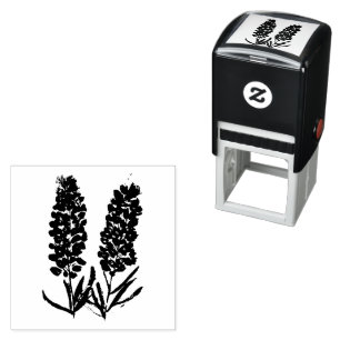 Bluebonnets Flowers Wildflowers Lupine Texas  Self-inking Stamp