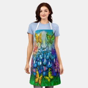 Bluebonnets Pixies Rainbow Party Apron