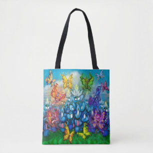 Bluebonnets Rainbow of Faeries Tote Bag