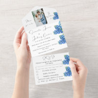 Bluebonnets Texas Blue Floral Photo Wedding