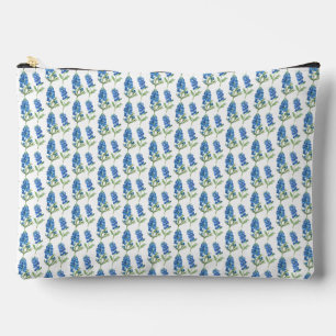 Bluebonnets Texas Blue Flowers Watercolor Accessory Pouch