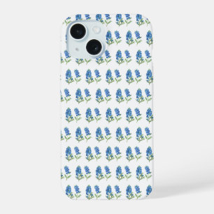 Bluebonnets Texas Blue Flowers Watercolor iPhone 15 Case