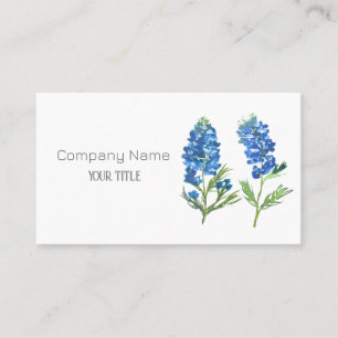 Bluebonnets Texas Company Floral Business Card