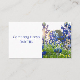 Bluebonnets Texas Company Floral Business Card