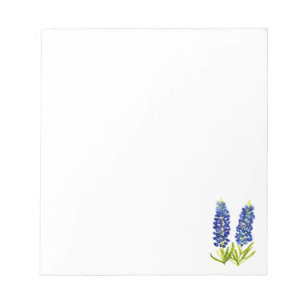 Bluebonnets Texas State Flower Blue Wildflower  Notepad