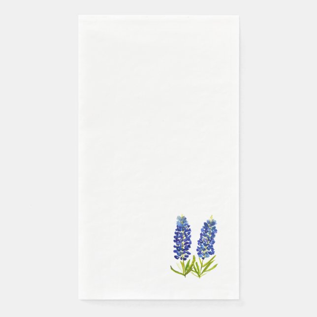 Bluebonnets Texas State Flowers Bluebonnet Napkin (Front)
