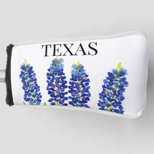 Bluebonnets Texas State Flowers Lupine Watercolor Golf Head Cover
