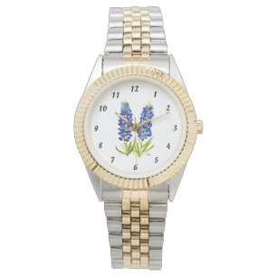 Bluebonnets Texas State Flowers Lupine Watercolor  Watch
