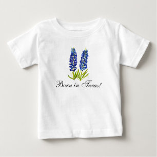 Bluebonnets watercolor Floral Boy Baby Baby T-Shirt