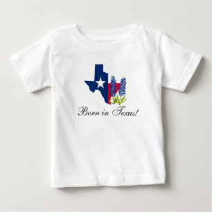Bluebonnets watercolor Floral Boy Baby T-Shirt