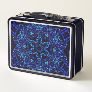 Blued Up Metal Lunch Box