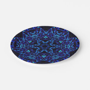Blued Up Paper Plate