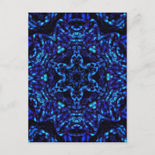 Blued Up Postcard