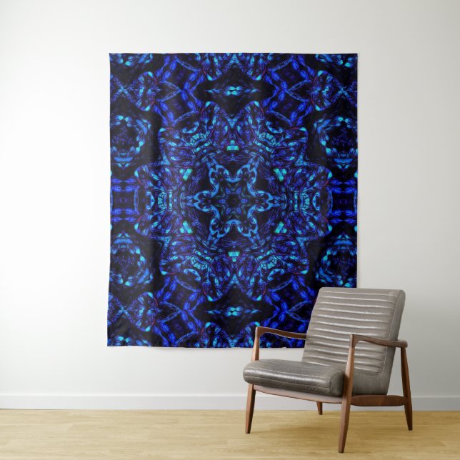 Blued Up Tapestry (In Situ)