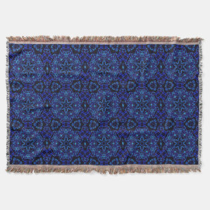 Blued Up Throw Blanket