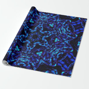 Blued Up Wrapping Paper