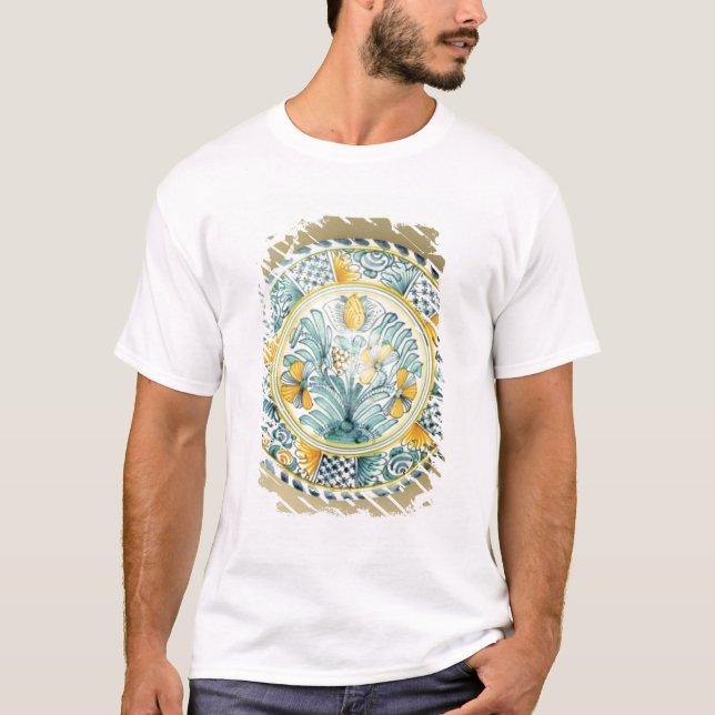Bluedash' Delftware charger, Lambeth pottery T-Shirt (Front)