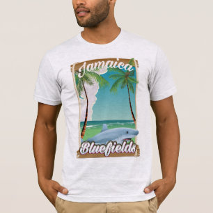 Bluefields, Jamaica beach vacation poster. T-Shirt