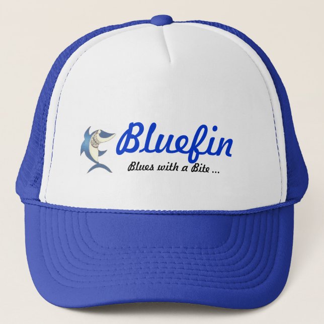 Bluefin, Blues with a Bite ... Trucker Hat (Front)