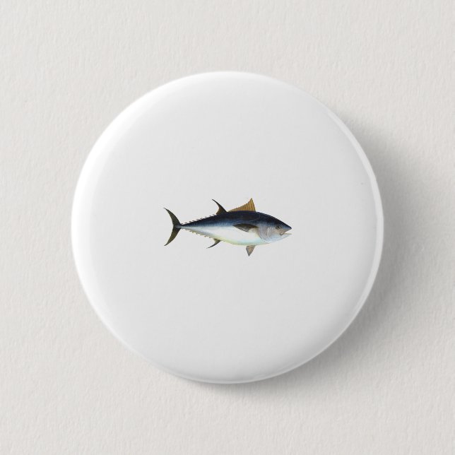 Bluefin Tuna 6 Cm Round Badge (Front)