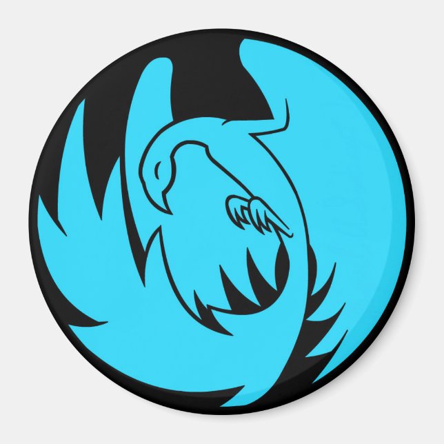 BlueFireArts Fire Bird Magnet (Front)