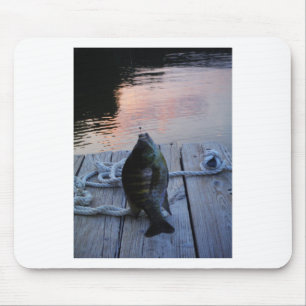 Bluegill at sunset Lake Arrowhead Mouse Pad