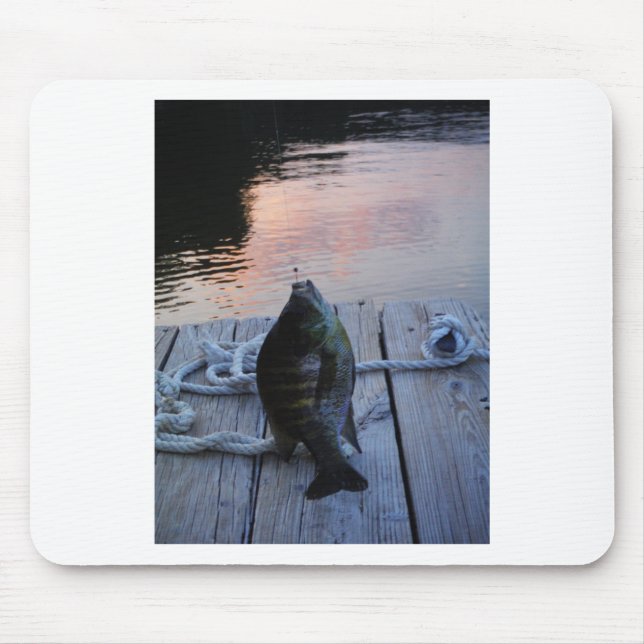 Bluegill at sunset Lake Arrowhead Mouse Pad (Front)