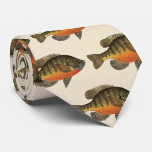 Bluegill Bream Fishing One-of-a-Kind Fisherman's Tie